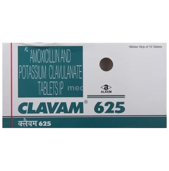 clavam 625mg tablet 10's